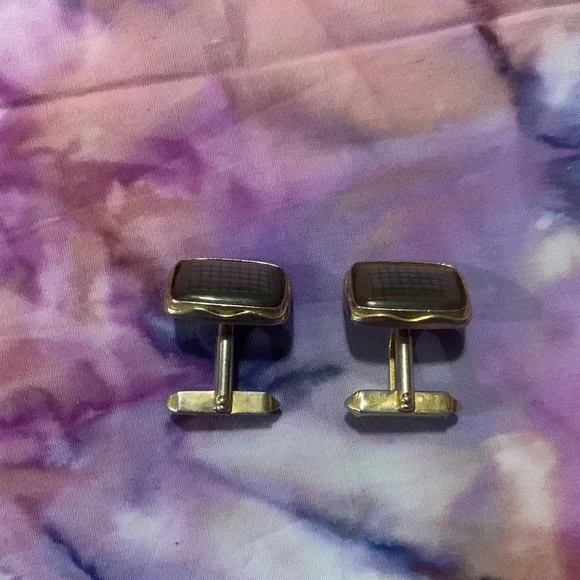 Vintage Rectangular Cuff links - Picture 2 of 3
